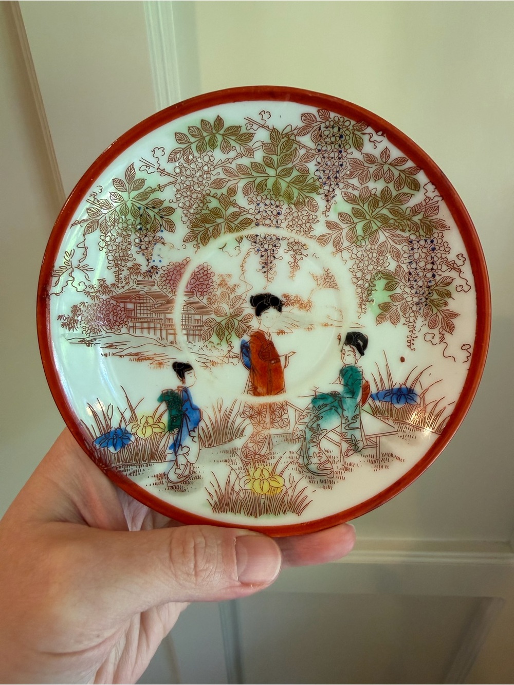 Vintage Japanese trinket dish